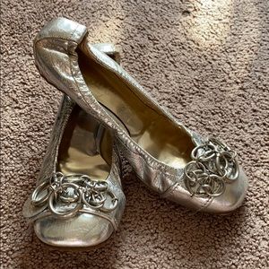 Silver fancy flats